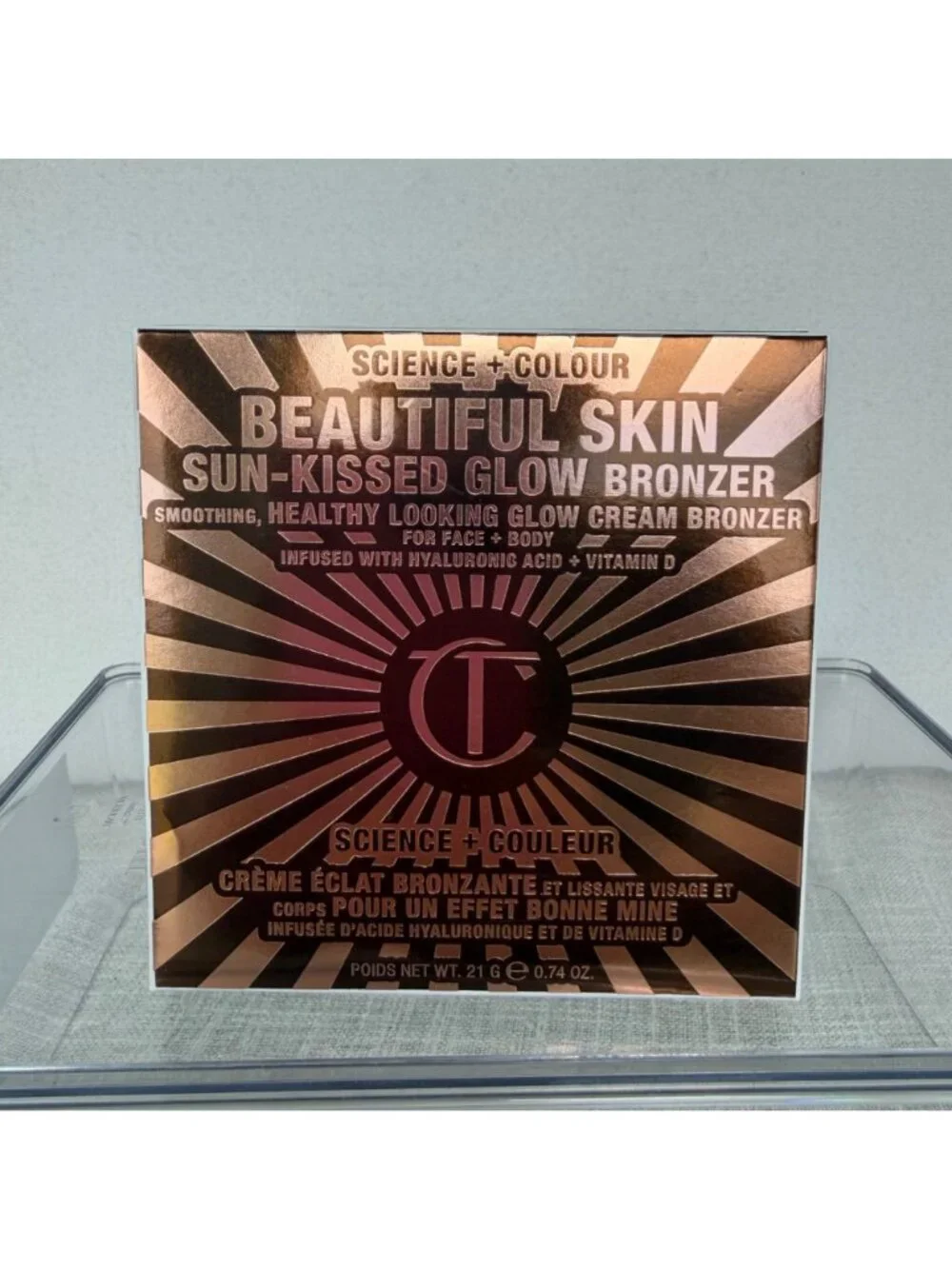 $59 NEW CHARLOTTE TILBURY BEAUTIFUL SKIN SUN-KISSED GLOW CREAM BRONZER - FAIR